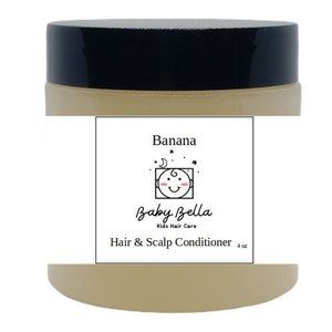 Baby Bella Kids Banana Hair & Scalp Conditioner, 4 OZ, Made in USA